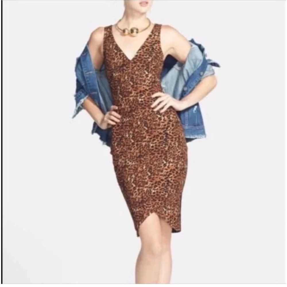 ASTR | Leopard Print Sleeveless Dress